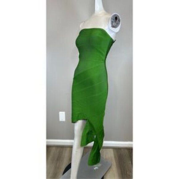 NWT Herve Leger Slashed Bandage Strapless Mini Dress Size XS $990 - Picture 6 of 10
